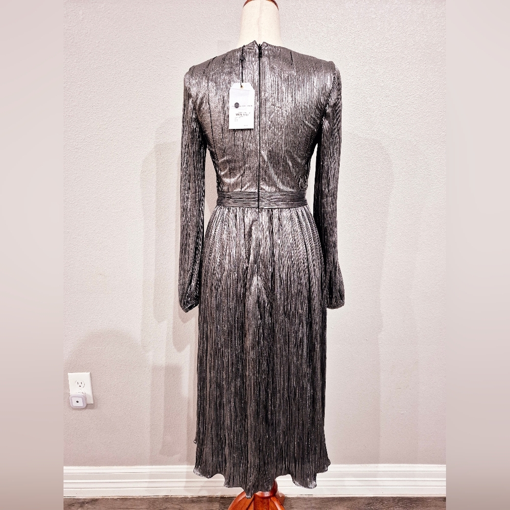 Dress The Population  Dress Womens Size Small NEW with Tag Silver Color - Picture 5 of 10